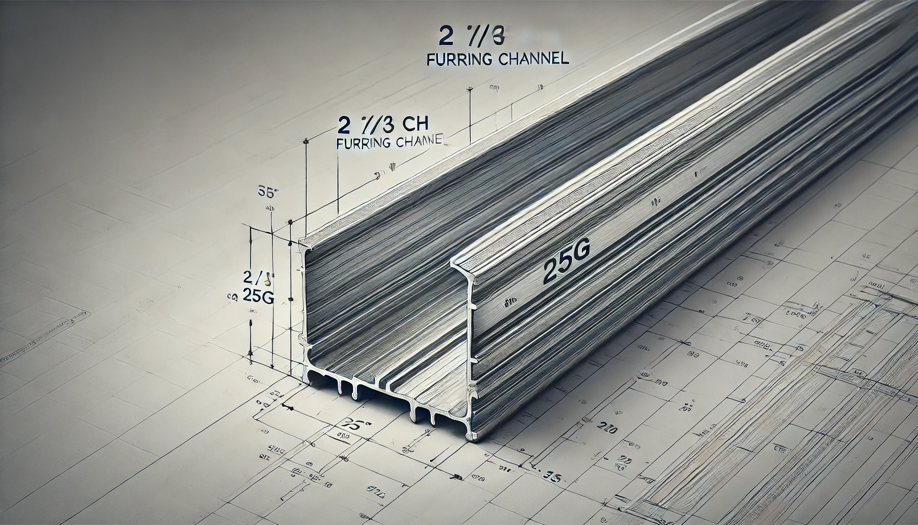 2 3/4 25g furring channel